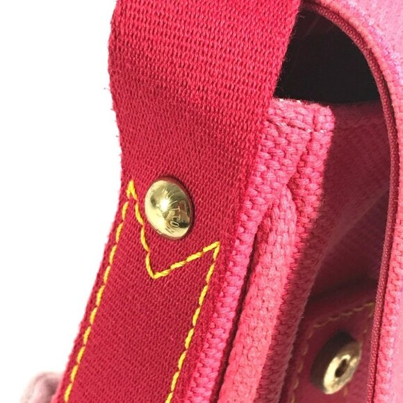 LOUIS VUITTON M40071 Antigua Sac mule Handbag Shoulder Bag Canvas pink - Picture 15 of 16